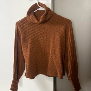 Pink Rose turtleneck sweater